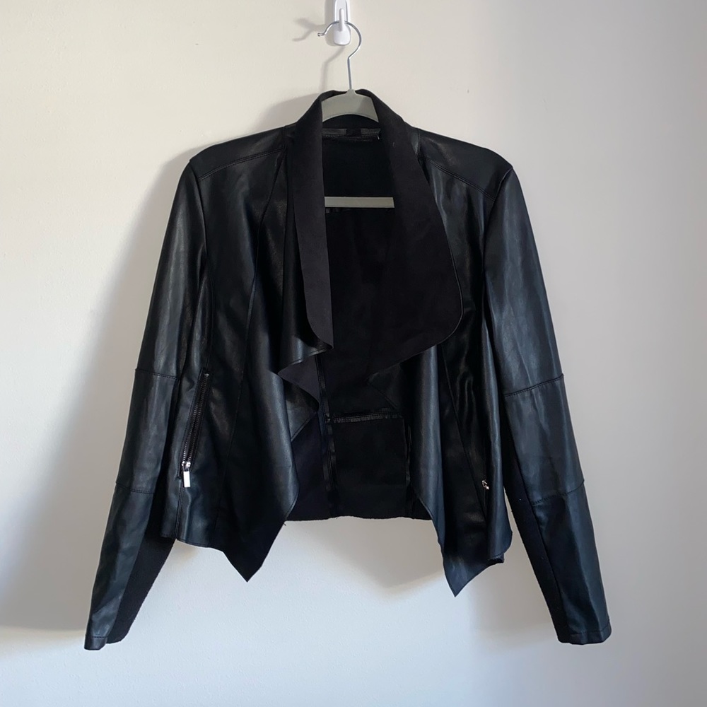 Black Faux Leather Jacket